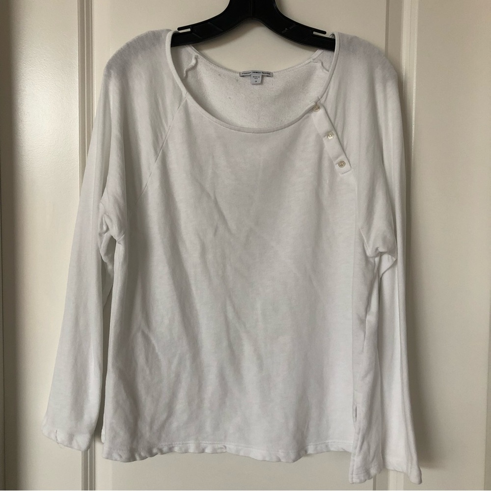 JAMES PERSE WHITE SWEATSHIRT